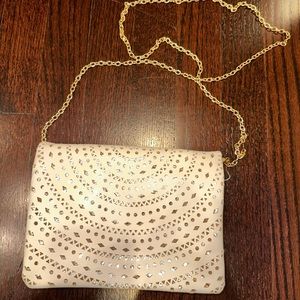 White Clutch Purse Chain Strap Small Purse Cream Crossbody Purse